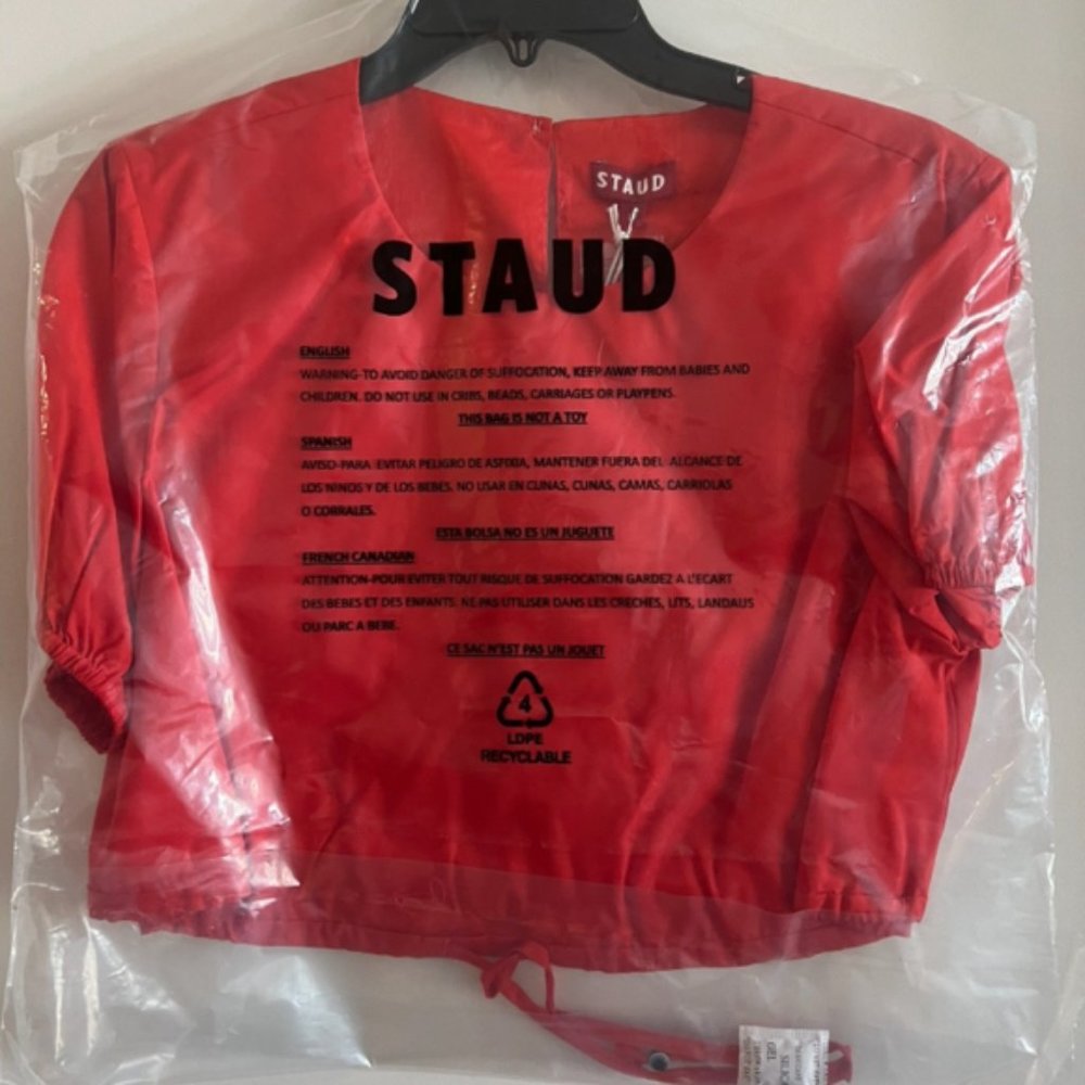 NWT STAUD Crop Top in Red